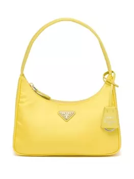 Мини-сумка Prada с логотипом, желтый