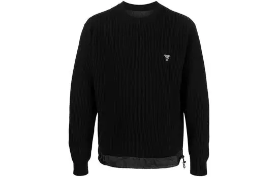 PRADA Мужской кашемировый свитер, цвет Black