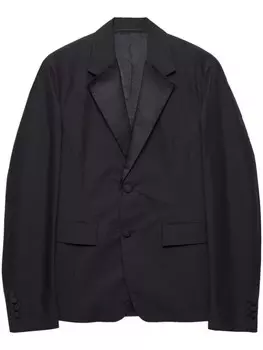 Prada однобортный пиджак, черный