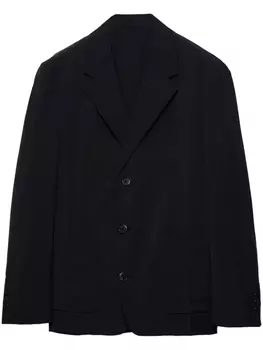 Prada однобортный пиджак, черный