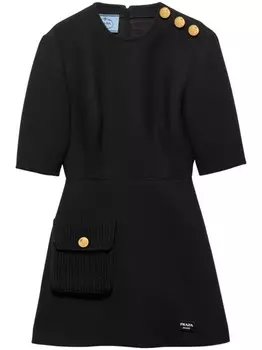 Prada платье мини Natt, черный