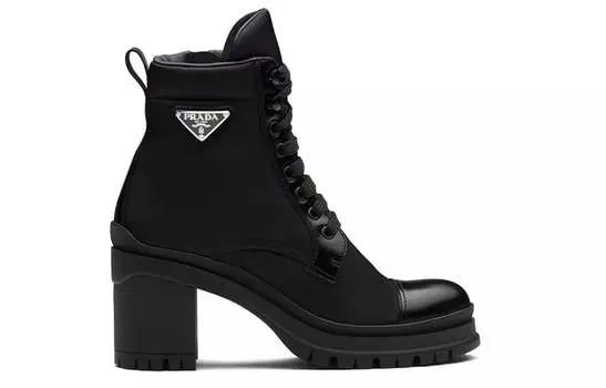 Сапоги женские Prada до середины икры, черный
