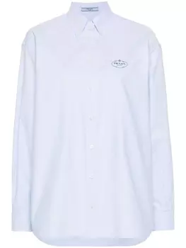 Prada рубашка оксфорд, синий