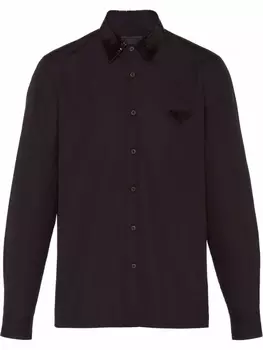 Prada рубашка с пайетками, черный