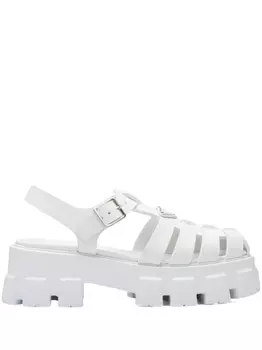 Prada сандалии Monolith, белый