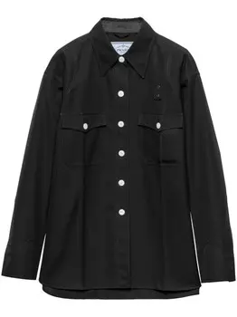 Prada шерстяное пальто, черный