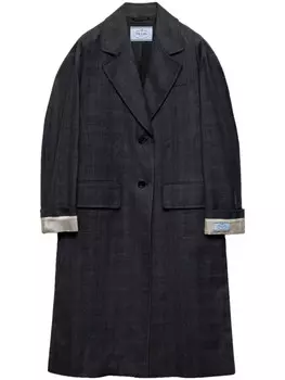 Prada шерстяное пальто, серый
