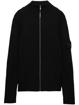 Prada шерстяной кардиган, черный