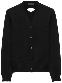 Prada шерстяной кардиган, черный