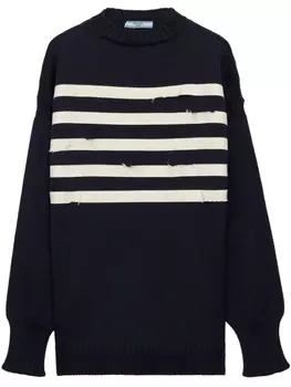 Prada шерстяной свитер, синий