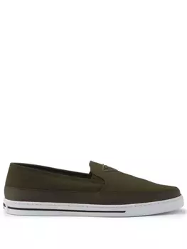 Prada слипоны Re-Nylon, зеленый