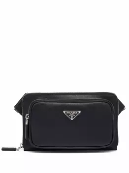 Prada сумка через плечо с логотипом, черный