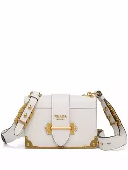 Сумка на плечо Prada Cahier, белый