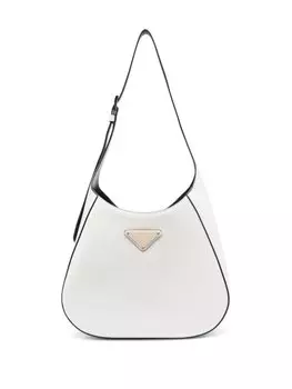 Сумка на плечо Prada с логотипом, белый