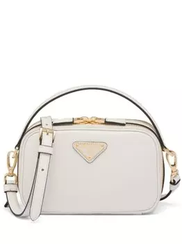 Сумка Prada на плечо с логотипом, белый