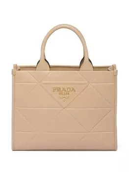 Сумка Prada среднего размера, нейтральный цвет