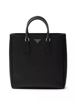 Prada сумка-тоут с логотипом, черный