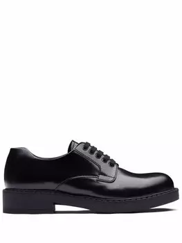 Prada туфли дерби, черный