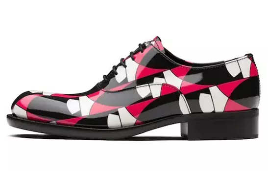 Туфли женские Prada, красный / черный / белый