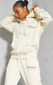 PrettyLittleThing Овсяное спортивное худи
