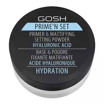Prime'N set основа под макияж - рассыпчатая матовая пудра Gosh, 7 гр