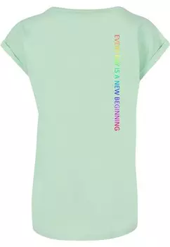 Принт на футболке HOPE RAINBOW EXTENDED SHOULDER Merchcode, мята