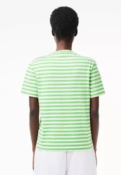 Принт на футболке Lacoste, синий