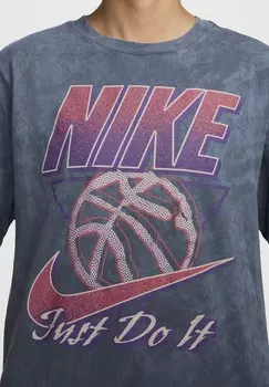 Принт на футболке Nike, антрацит