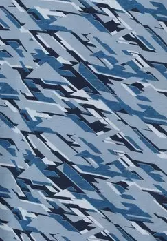 Принт на футболке ZIGZAG, темно-синий