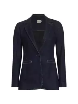 Приталенная джинсовая куртка Macey Alice + Olivia, цвет dark rinse