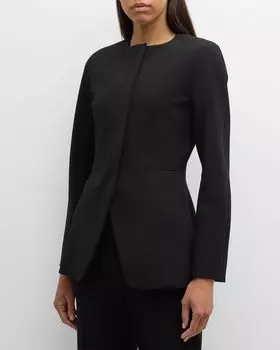 Приталенная куртка из джерси Girone Max Mara, цвет Black
