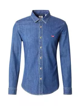 Приталенная рубашка на пуговицах LEVI'S Battery, синий деним