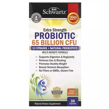 Пробиотик BioSchwartz Extra Strength, 30 капсул
