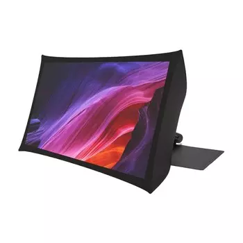 Проектор Arovia Splay 2-в-1, 24.5" складной экран и DLP LED портативный проектор, 285 люмен, черный