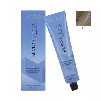 Профессиональная краска для волос 7.1, 60 мл REVLON REVLONISSIMO COLORSMETIQUE, Revlon Professional