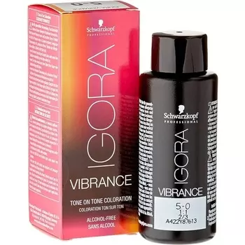 Профессиональная краска для волос Igora Vibrance Tone On Tone 5-0 Светло-коричневый 60 мл, Schwarzkopf