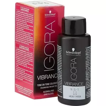 Профессиональная краска для волос Igora Vibrance Tone On Tone 9.5-1 Platinum Blonde Cendr 60 мл, Schwarzkopf