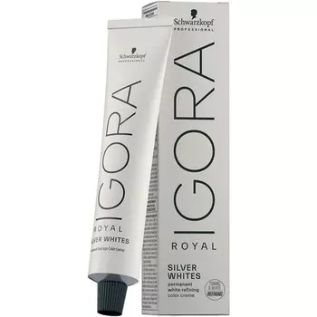 Профессиональная перманентная краска для волос Igora Royal Absolutes Silverwhite Silver 60 мл, Schwarzkopf