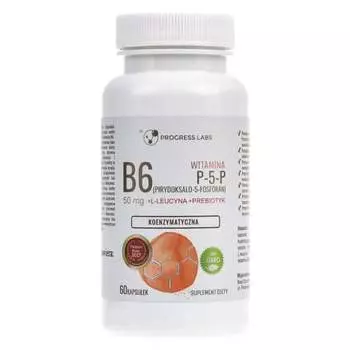 Progress Labs, Витамин B6 P-5-P 50 мг, 60 капсул