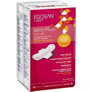 Прокладки от недержания Santex Light Mini Plus 16 шт. - Упаковка из 16 шт. Egosan