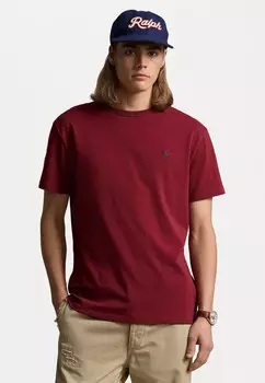 Простая футболка CLASSIC FIT HEAVYWEIGHT JERSEY T-SHIRT Ralph Lauren, темно-красный