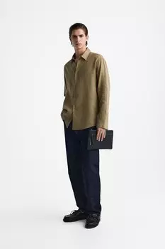 Простая сумка-клатч ZARA, черный