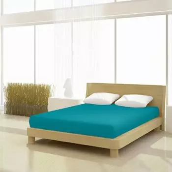 Простынь Mr.Sandman Full Elastane de Luxe изумрудный 140-160х200-220см 240гр/м