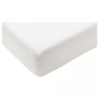 Простынь на подгонке, белая, 80х200 см, STRANDLOKA IKEA