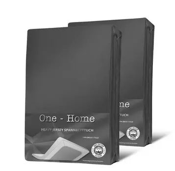 Простынь на подгонке One-Home 90-100x200 cm Heavy, 100x4x200 см, антрацитовый