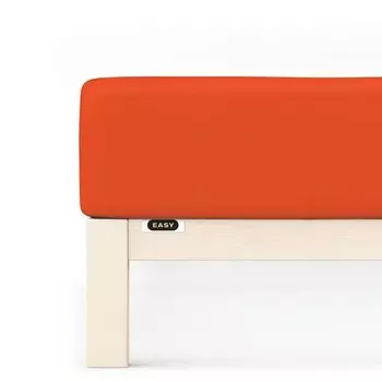 Простынь на подгонке schlafgut Jersey, 90x22x200 см цвет red mid