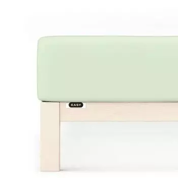 Простынь на подгонке schlafgut Jersey, 90x22x200 см цвет green light