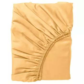 Простынь на подгонке, желтая, 140х200 см, NATTJASMIN IKEA