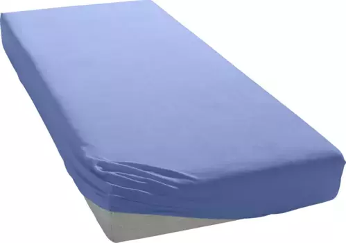 Простыня Bellana Mako-Jersey 90-100х190-200 см, цвет mittelblau