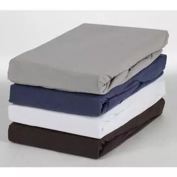 Простыня BURI Box Spring Spring 150x200x35см, плотность 180г/м, трикотаж, хлопок, тканевый чехол